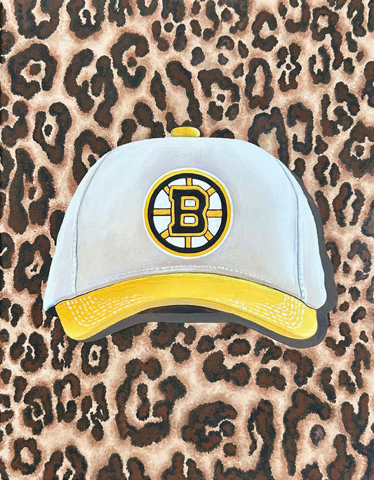 Cheetah Bruins Hat Print (Boston Sports Series)