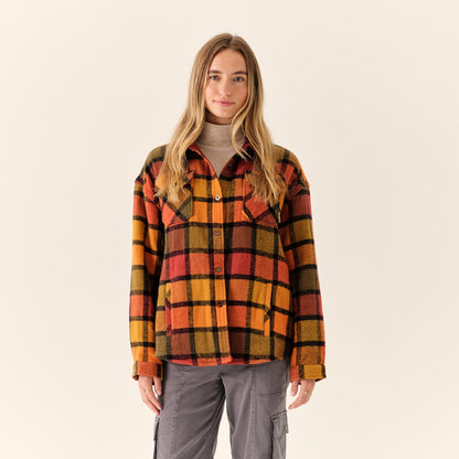 Women's Flannel Shirt Jacket