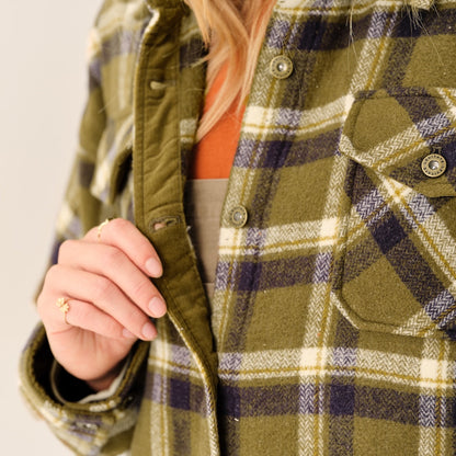 Women's Flannel Shirt Jacket