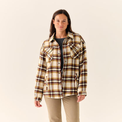 Women's Flannel Shirt Jacket