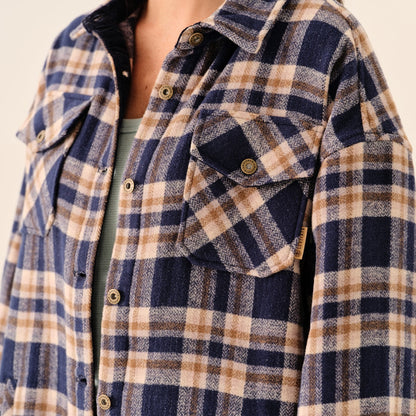 Women's Flannel Shirt Jacket