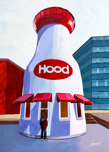 Hood Milk Bottle print