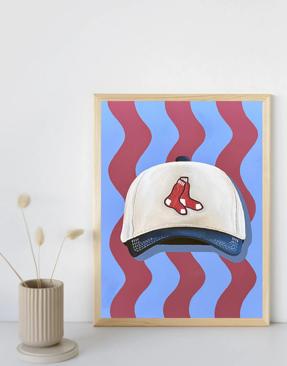 Red Sox Hat Print (Boston Sports Series)