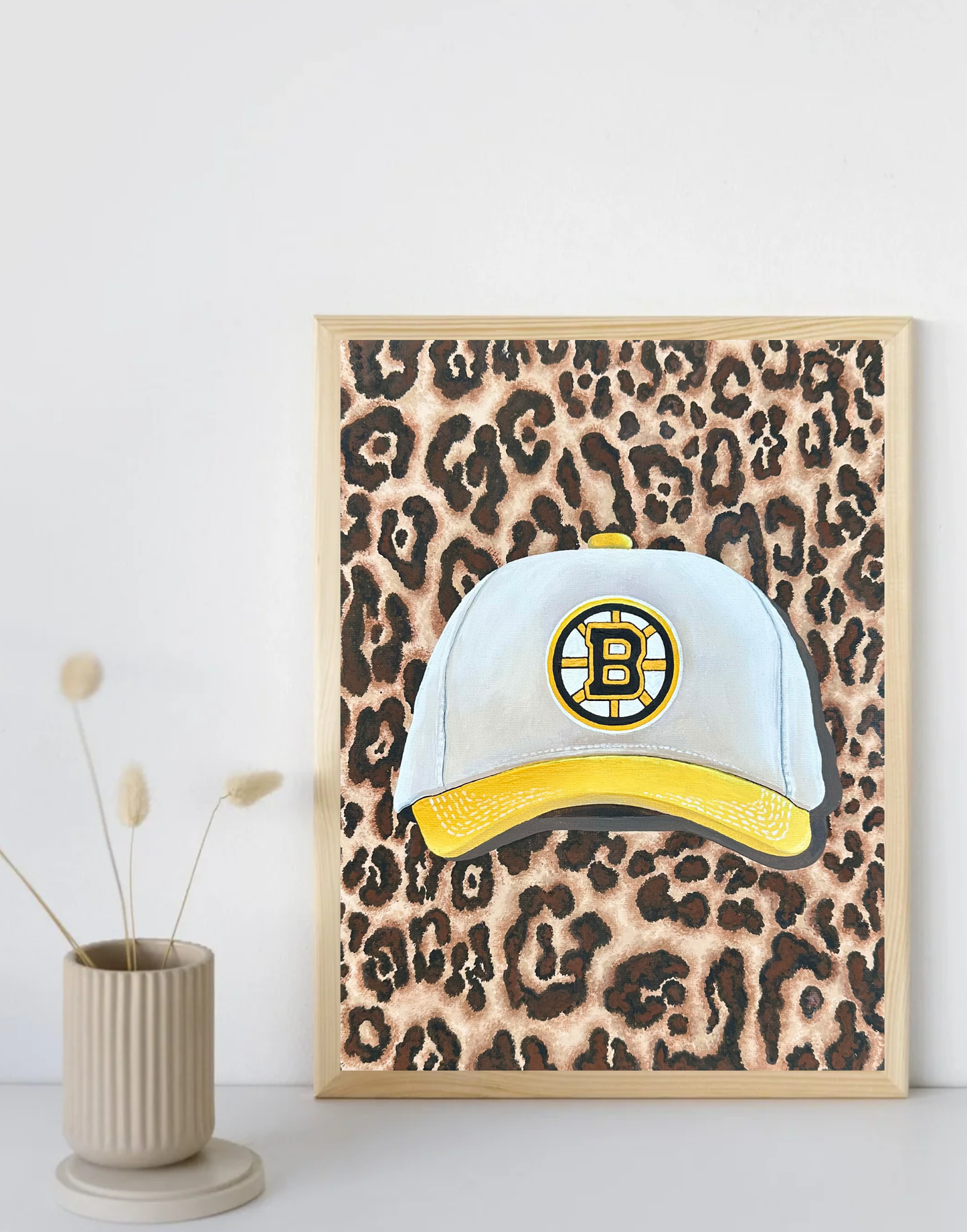 Cheetah Bruins Hat Print (Boston Sports Series)
